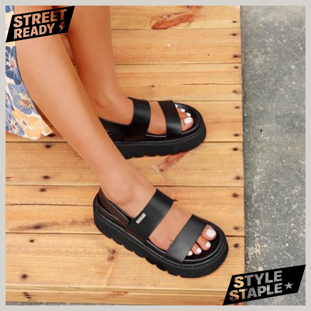 Platform Sandals With Back Strap Arch Support Sum… - image 3